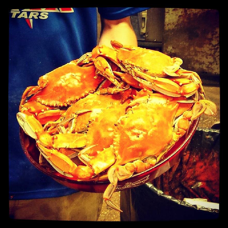 Serving Crabs in Charlestown, MD