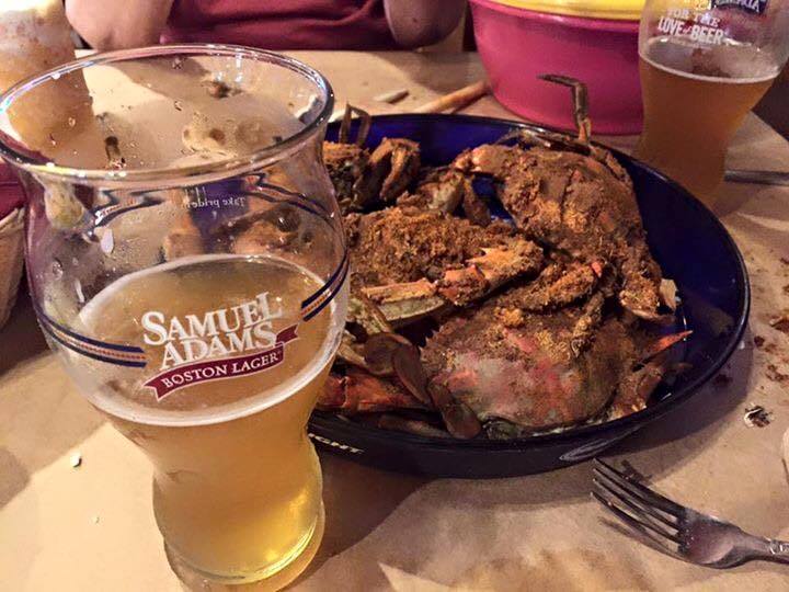 Fresh Steamed crabs and cold beer Maryland