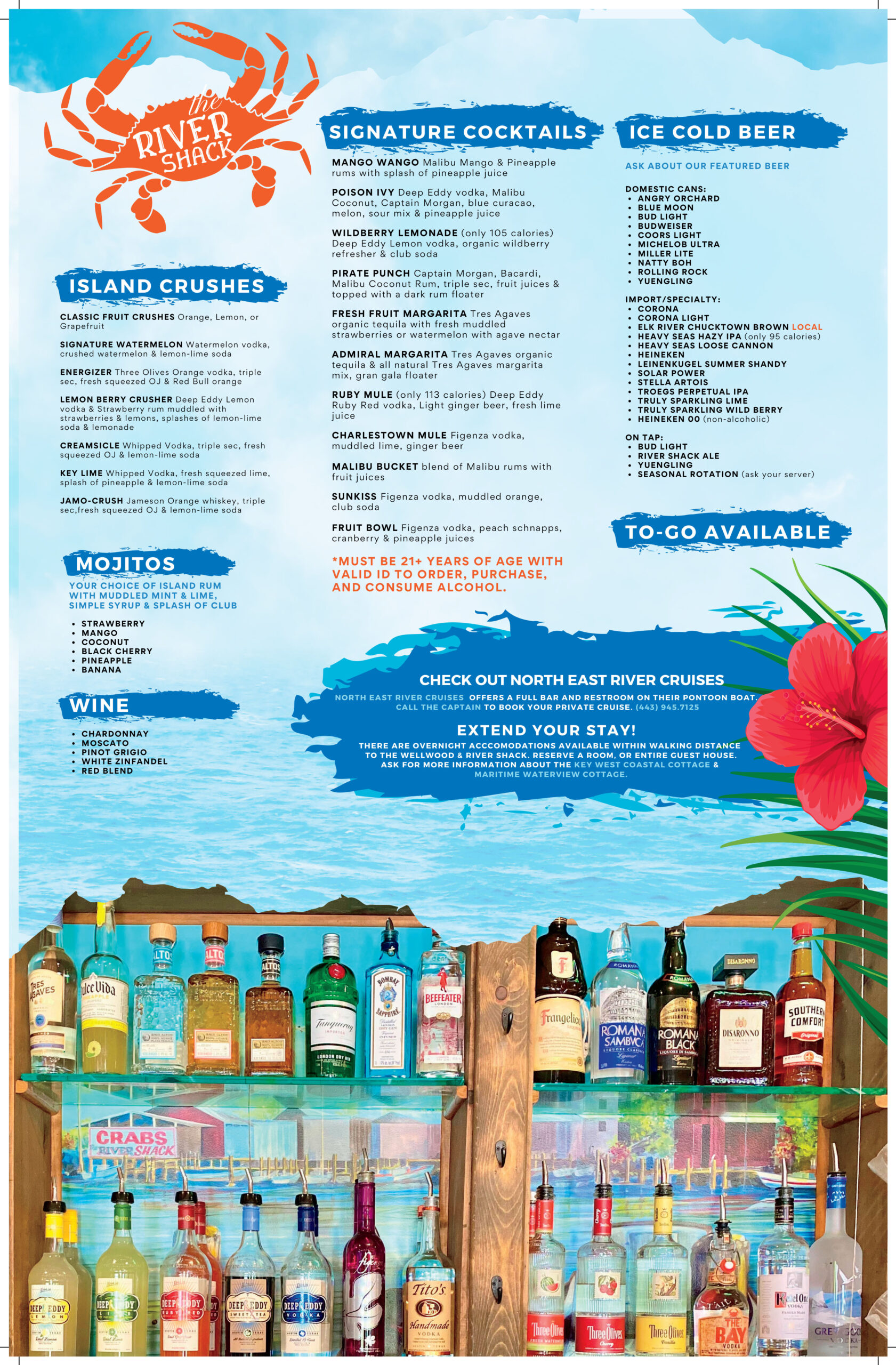 Wellwood’s River Shack Menu Best Steamed Crabs in Maryland