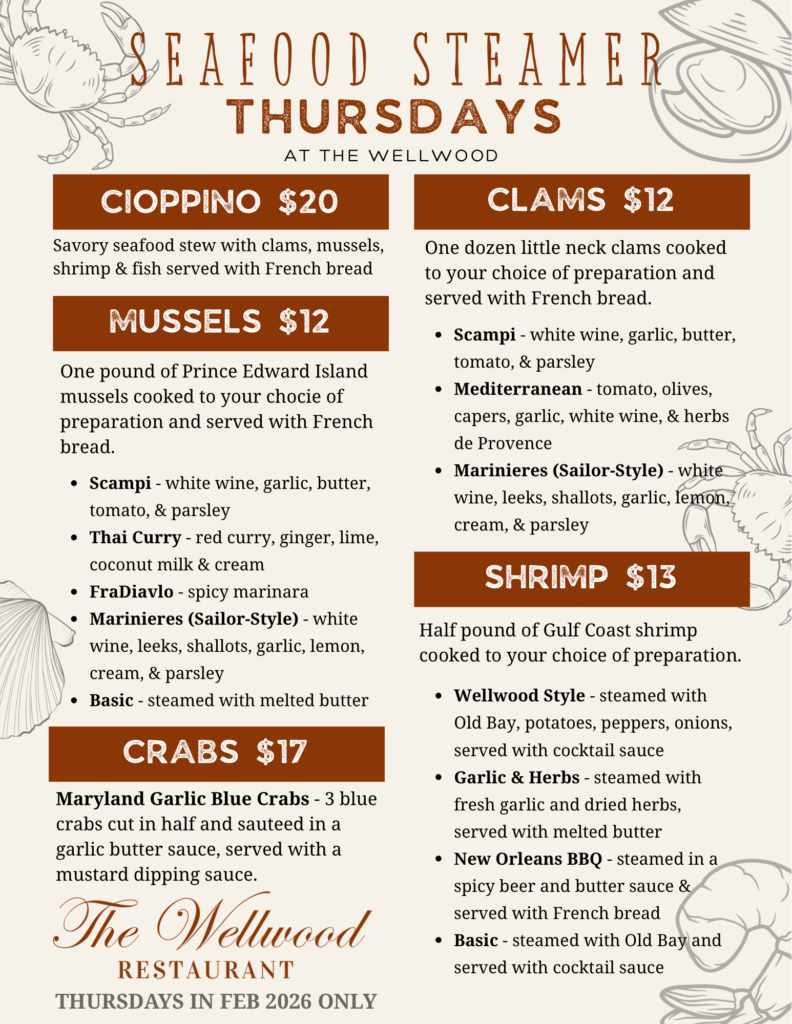 Steamer Thursdays Feb