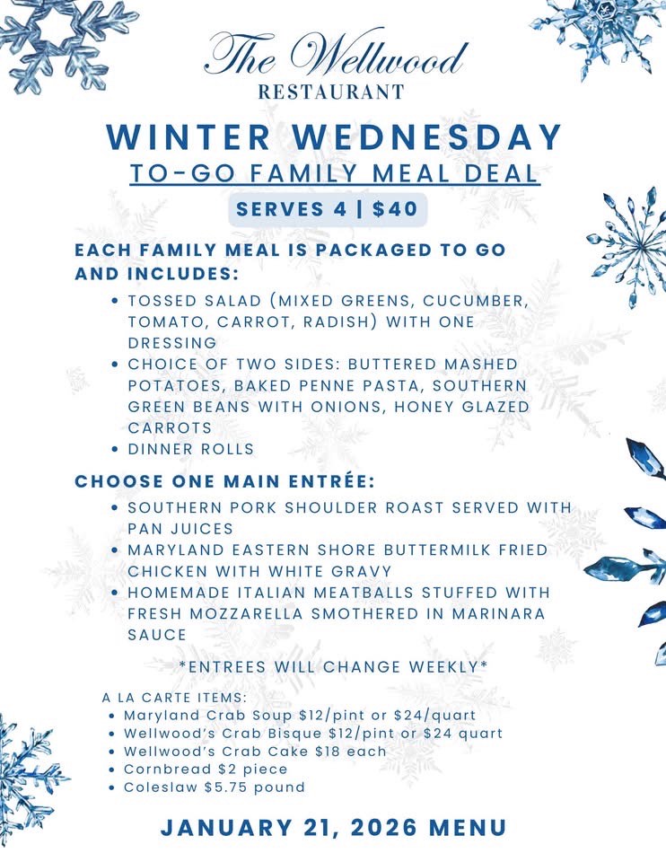 Wed take out winter meals