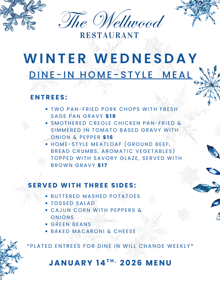 Winter Family Meals Dine in Jan 14