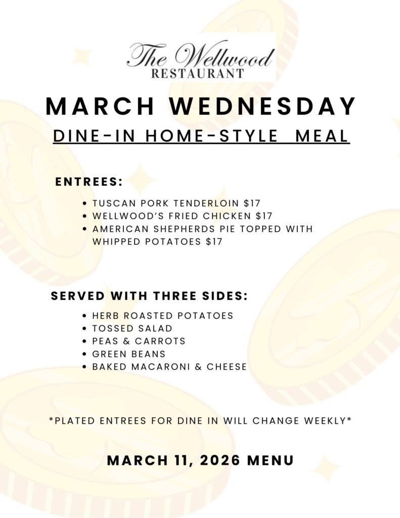 Wednesday Meals Dine In 3.11.26
