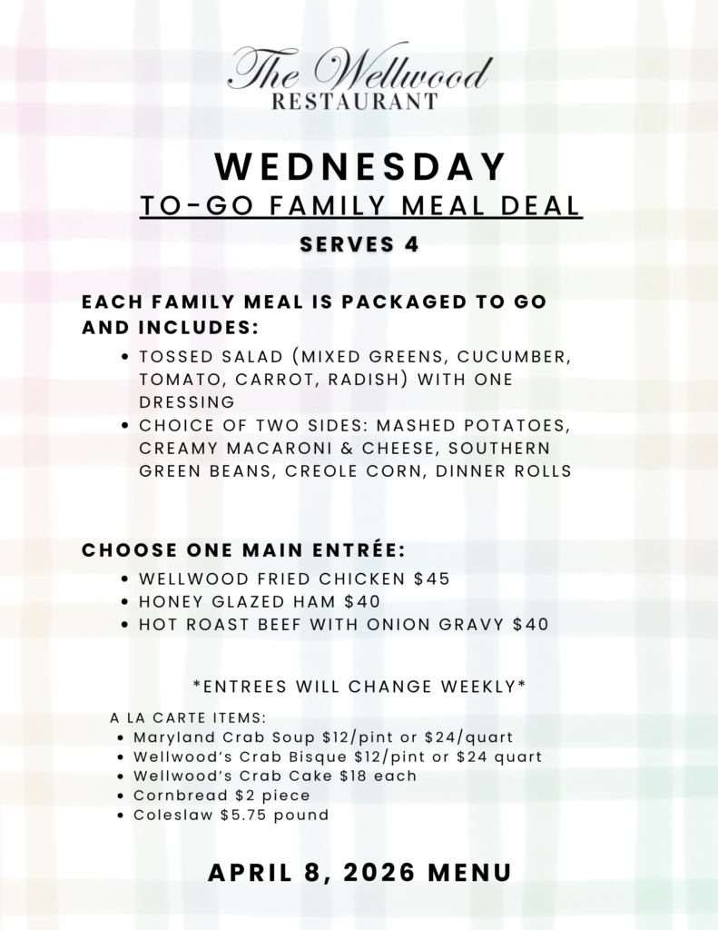 April 8 Home style take out
