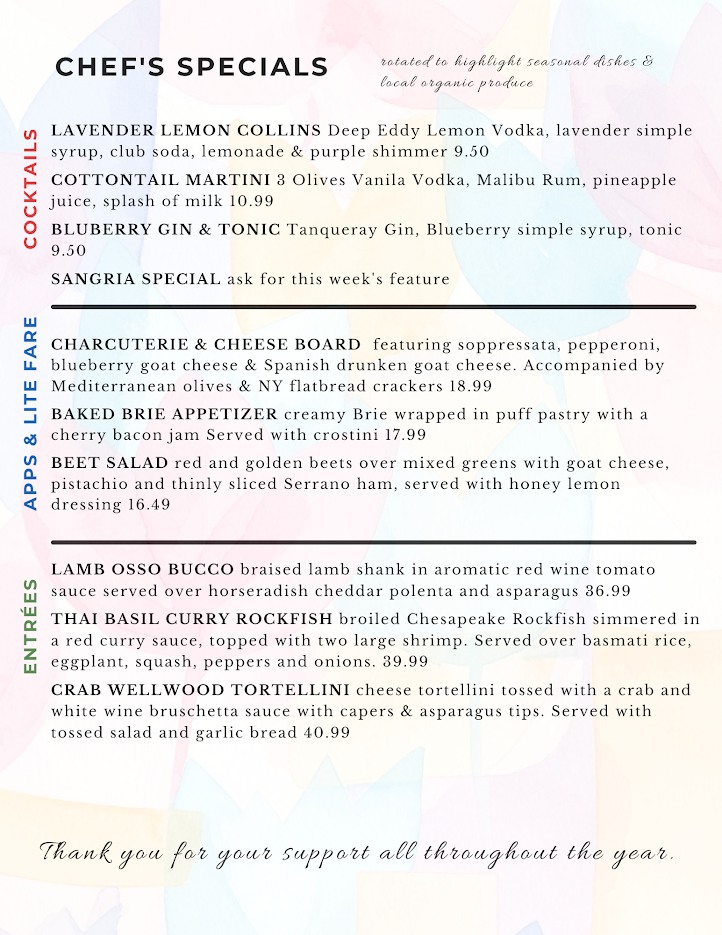 Chefs Special Menu 4.6.26