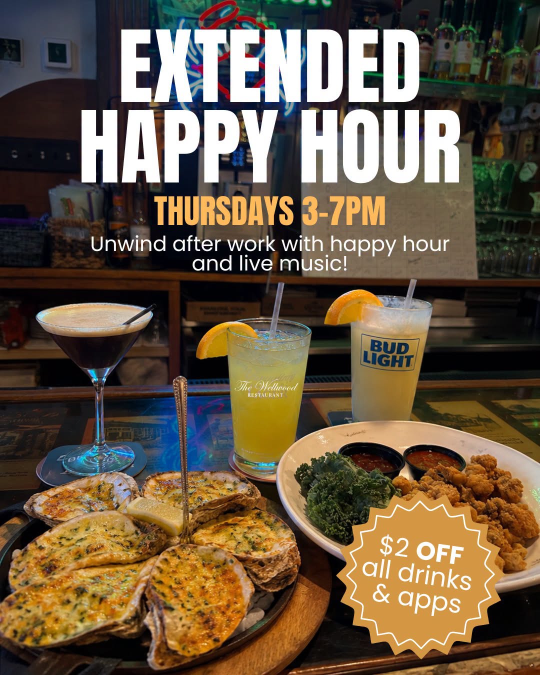 Thursday Extended Happy Hour
