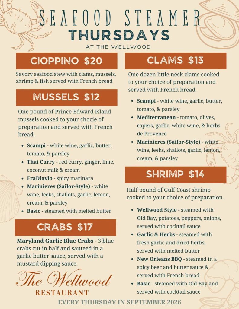 Sept Steamer Thursdays